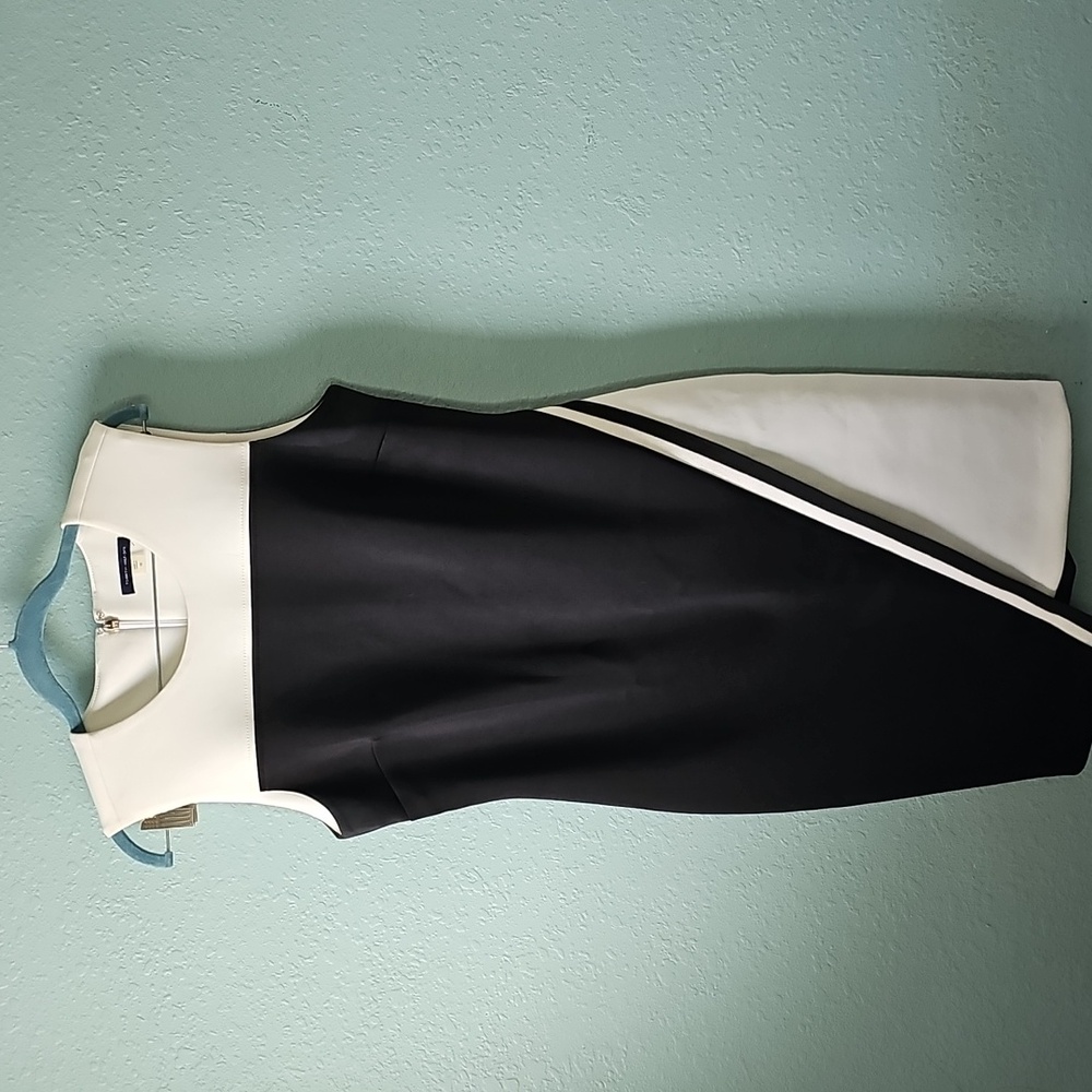 Elegant Black and White Dress